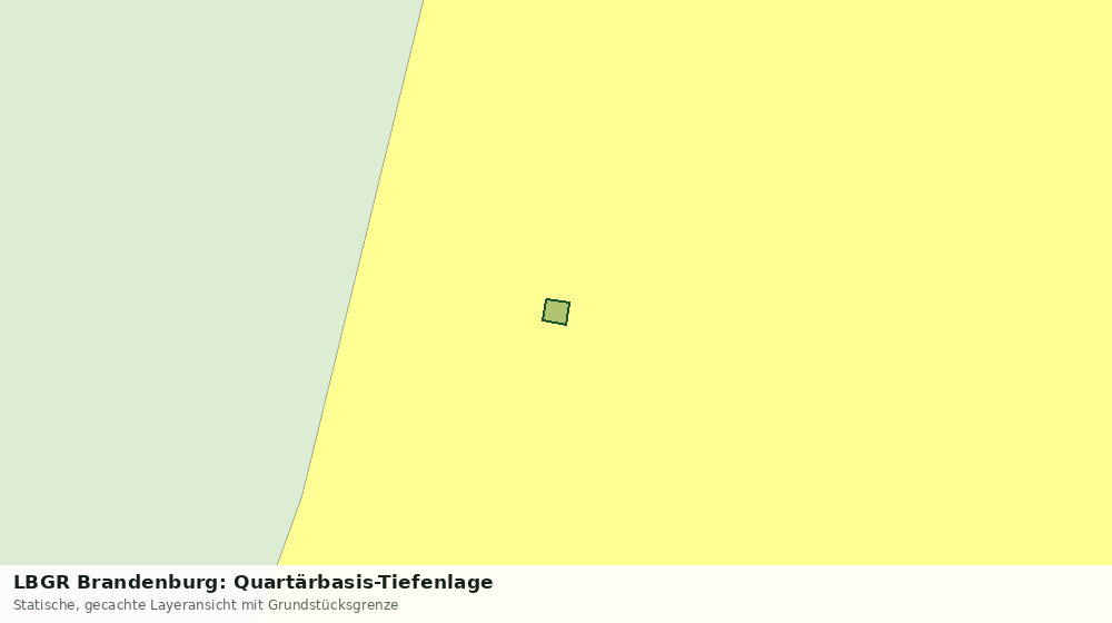 Statische Kartenansicht: LBGR Brandenburg: Quartärbasis-Tiefenlage