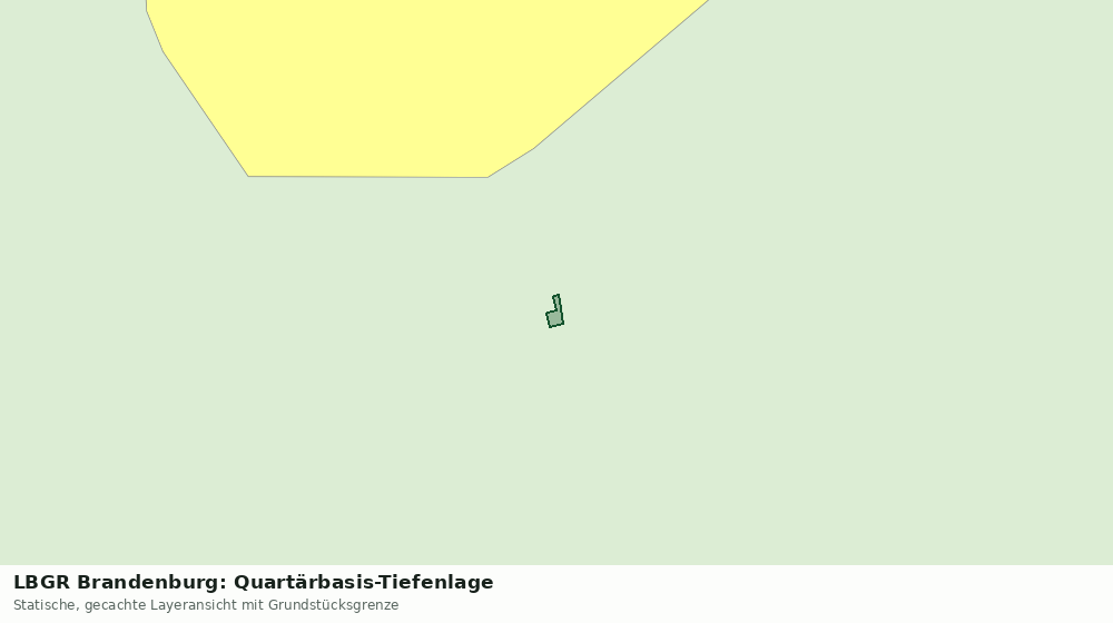 Statische Kartenansicht: LBGR Brandenburg: Quartärbasis-Tiefenlage