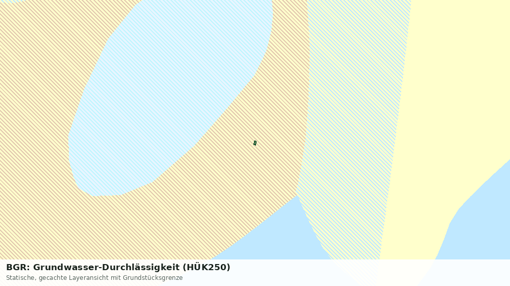 Statische Kartenansicht: BGR: Grundwasser-Durchlässigkeit (HÜK250)