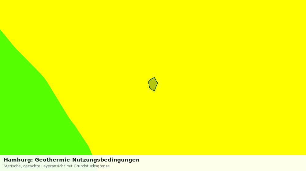 Statische Kartenansicht: Hamburg: Geothermie-Nutzungsbedingungen