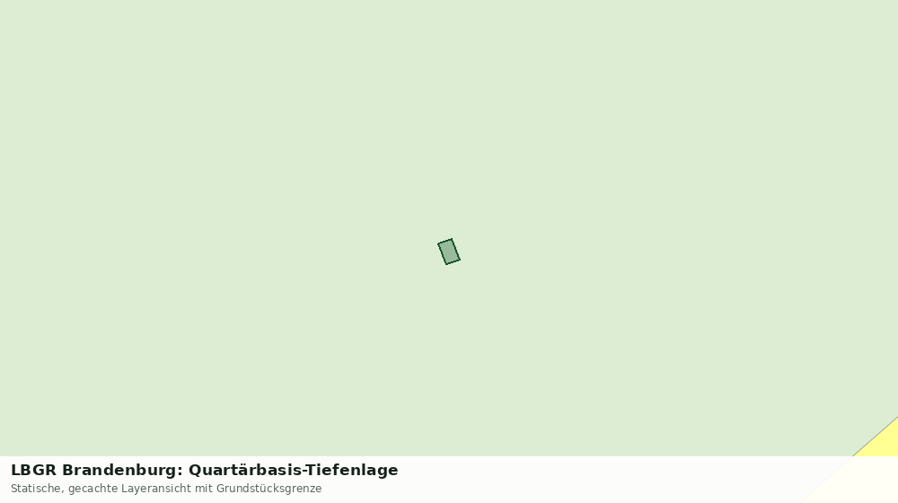 Statische Kartenansicht: LBGR Brandenburg: Quartärbasis-Tiefenlage