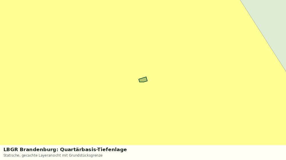 Statische Kartenansicht: LBGR Brandenburg: Quartärbasis-Tiefenlage