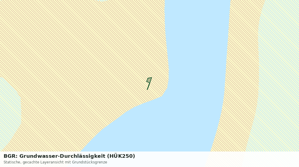 Statische Kartenansicht: BGR: Grundwasser-Durchlässigkeit (HÜK250)