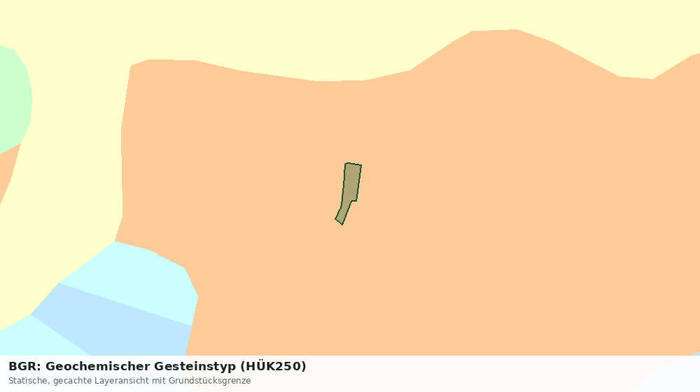 Statische Kartenansicht: BGR: Geochemischer Gesteinstyp (HÜK250)