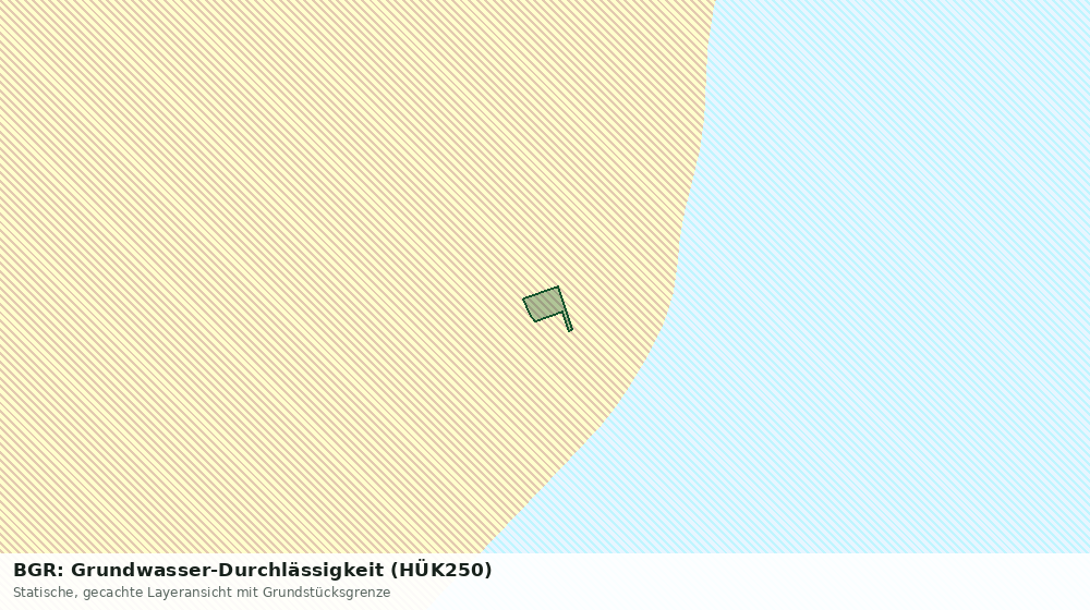Statische Kartenansicht: BGR: Grundwasser-Durchlässigkeit (HÜK250)