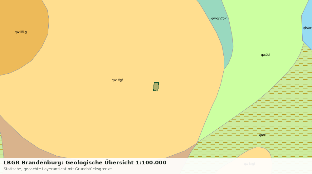 Statische Kartenansicht: LBGR Brandenburg: Geologische Übersicht 1:100.000