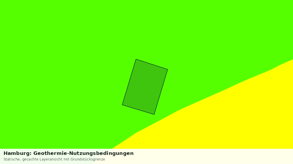 Statische Kartenansicht: Hamburg: Geothermie-Nutzungsbedingungen