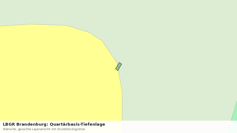 Statische Kartenansicht: LBGR Brandenburg: Quartärbasis-Tiefenlage