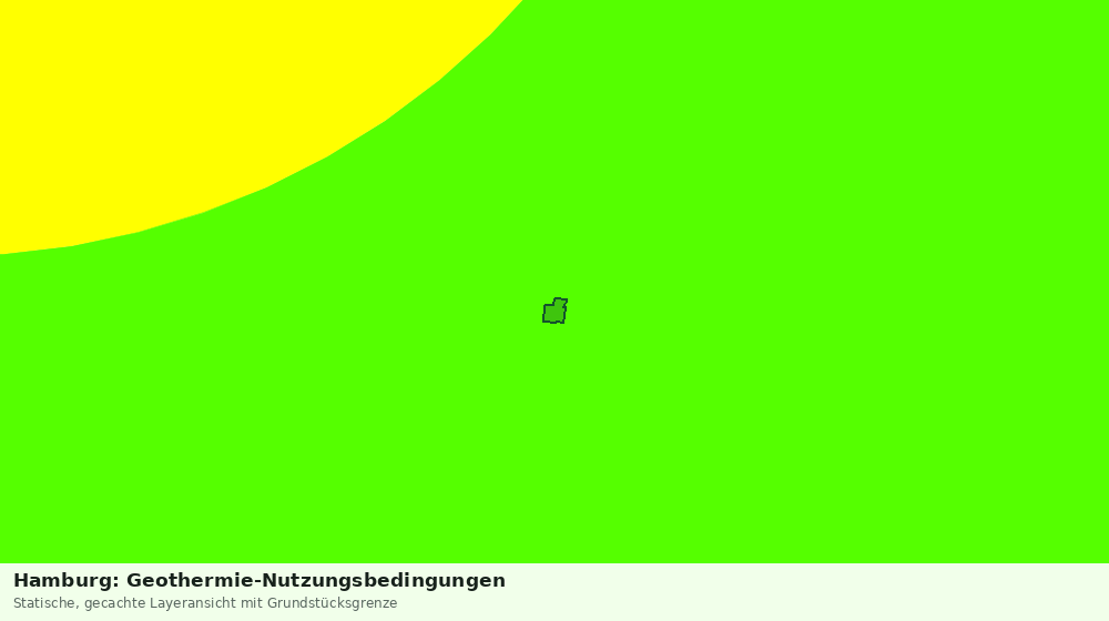 Statische Kartenansicht: Hamburg: Geothermie-Nutzungsbedingungen