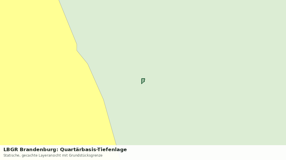 Statische Kartenansicht: LBGR Brandenburg: Quartärbasis-Tiefenlage
