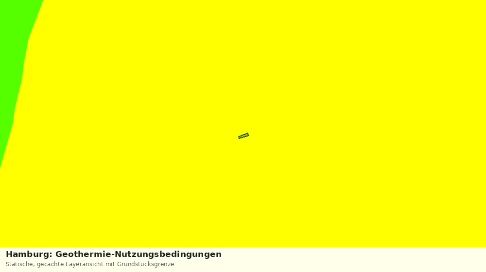 Statische Kartenansicht: Hamburg: Geothermie-Nutzungsbedingungen