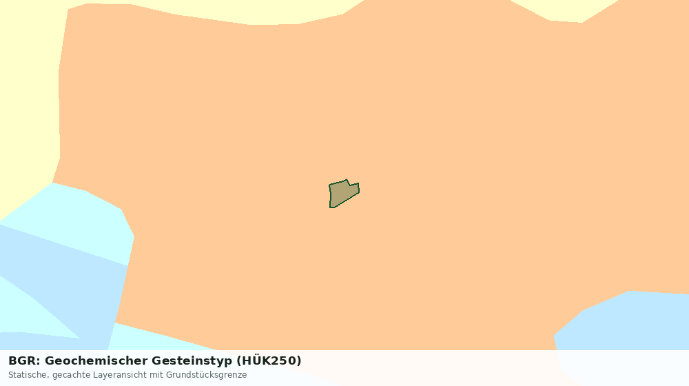 Statische Kartenansicht: BGR: Geochemischer Gesteinstyp (HÜK250)