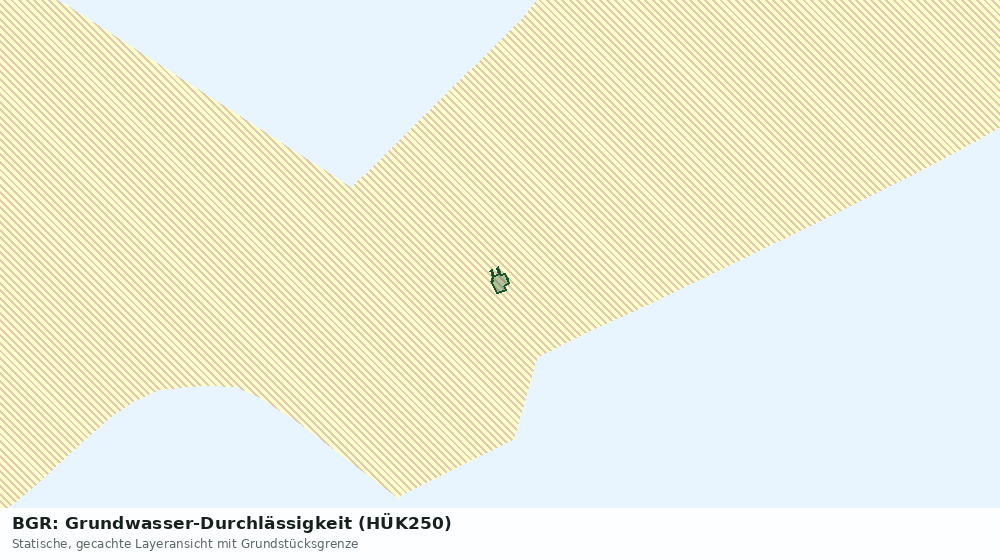 Statische Kartenansicht: BGR: Grundwasser-Durchlässigkeit (HÜK250)