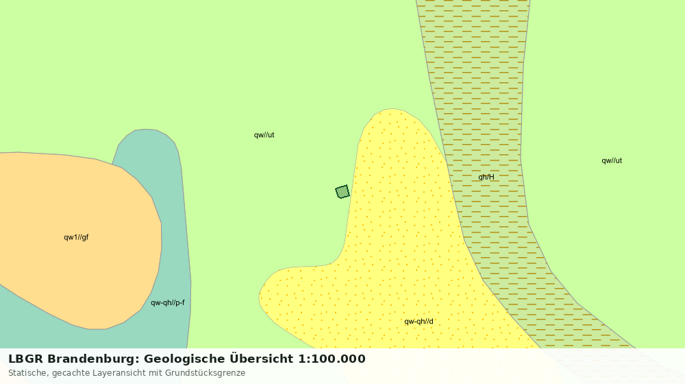 Statische Kartenansicht: LBGR Brandenburg: Geologische Übersicht 1:100.000