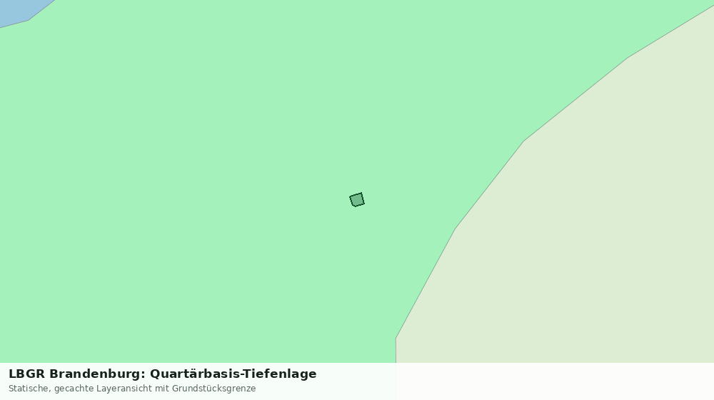 Statische Kartenansicht: LBGR Brandenburg: Quartärbasis-Tiefenlage