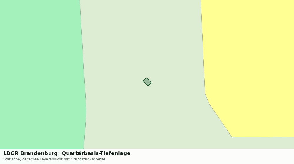 Statische Kartenansicht: LBGR Brandenburg: Quartärbasis-Tiefenlage