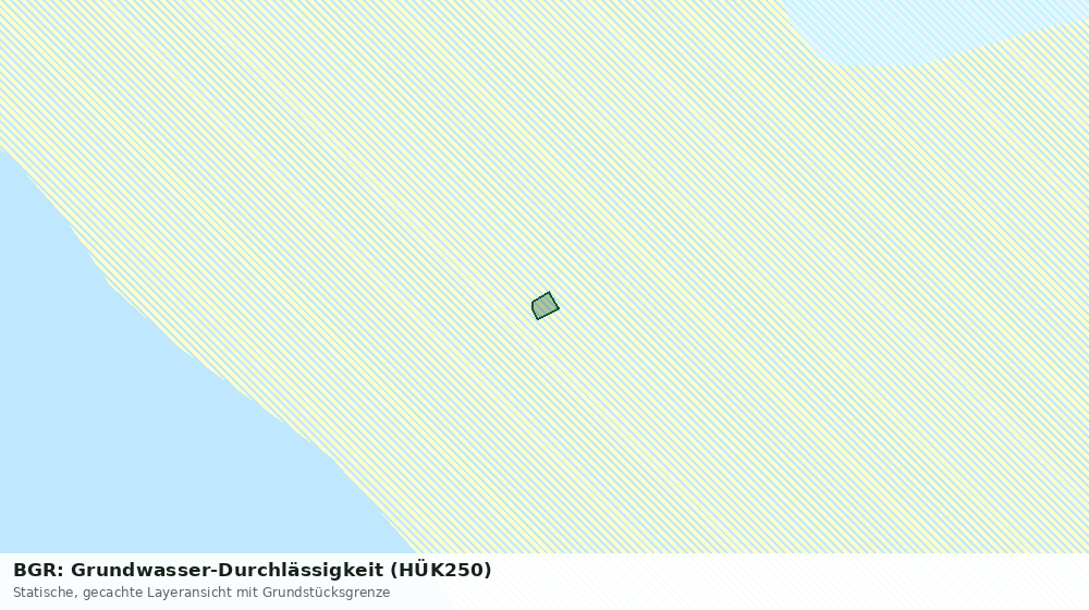 Statische Kartenansicht: BGR: Grundwasser-Durchlässigkeit (HÜK250)