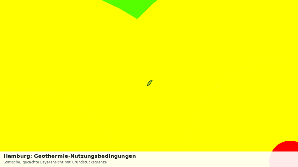 Statische Kartenansicht: Hamburg: Geothermie-Nutzungsbedingungen