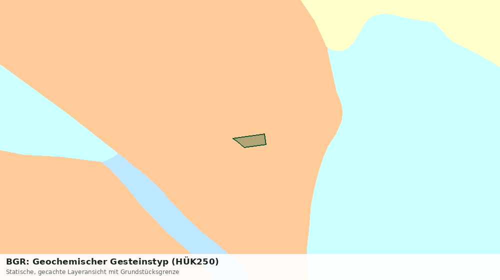 Statische Kartenansicht: BGR: Geochemischer Gesteinstyp (HÜK250)