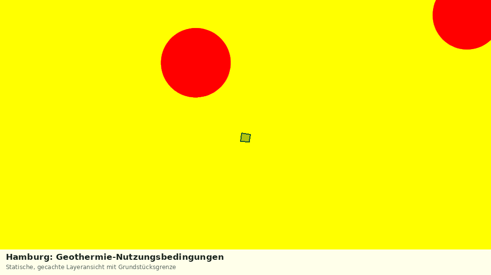 Statische Kartenansicht: Hamburg: Geothermie-Nutzungsbedingungen