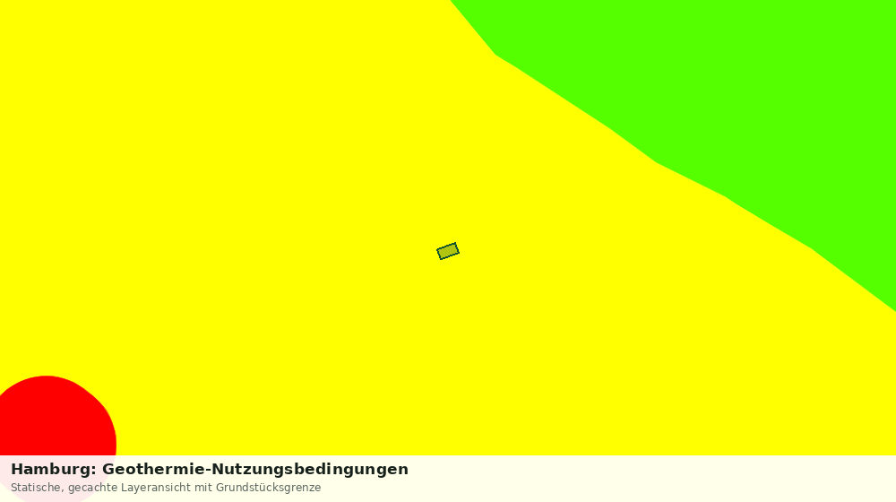 Statische Kartenansicht: Hamburg: Geothermie-Nutzungsbedingungen