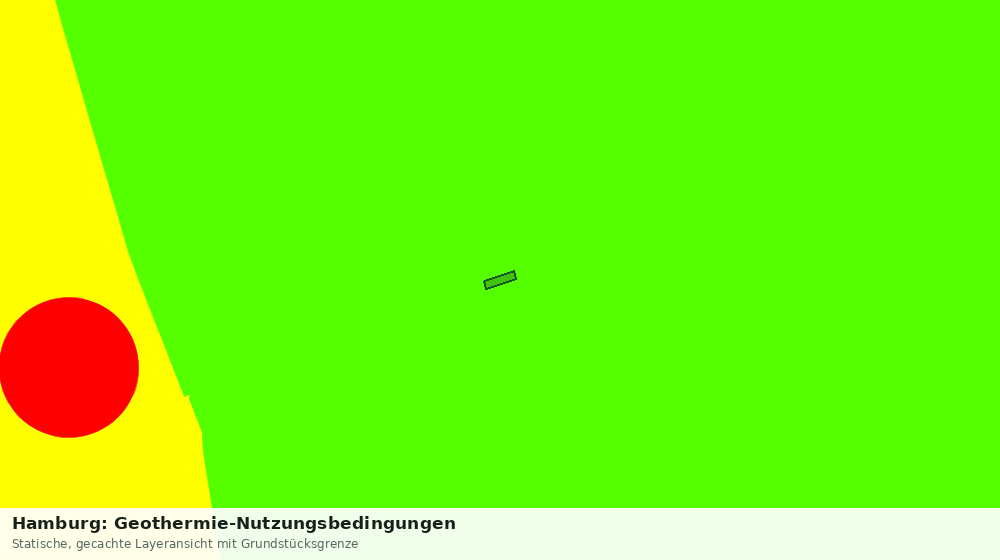 Statische Kartenansicht: Hamburg: Geothermie-Nutzungsbedingungen