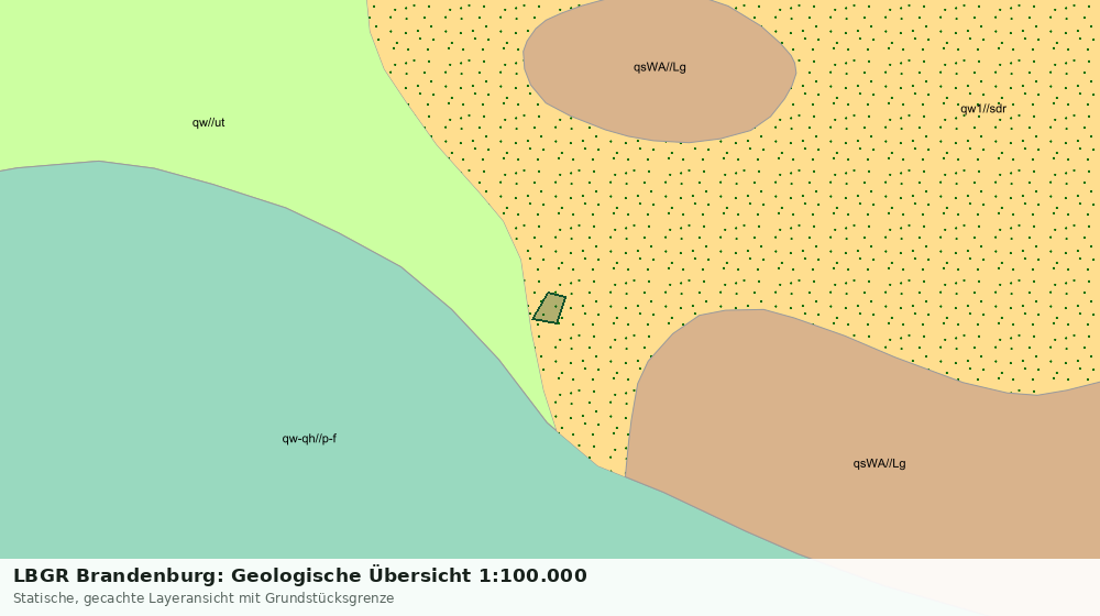 Statische Kartenansicht: LBGR Brandenburg: Geologische Übersicht 1:100.000