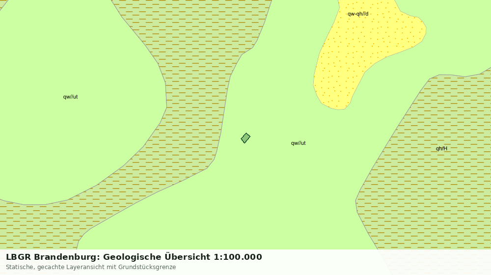 Statische Kartenansicht: LBGR Brandenburg: Geologische Übersicht 1:100.000