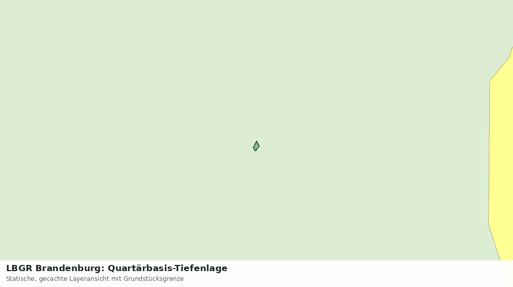 Statische Kartenansicht: LBGR Brandenburg: Quartärbasis-Tiefenlage