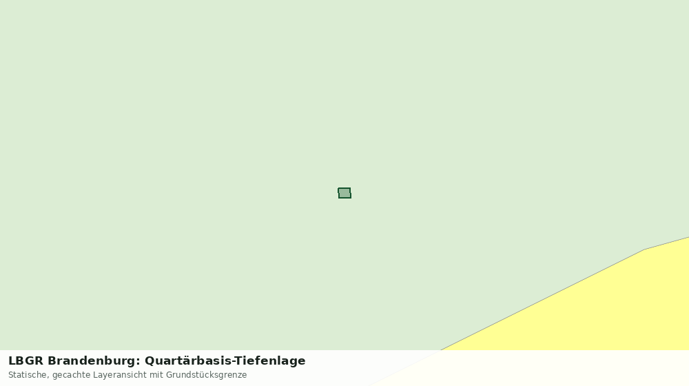 Statische Kartenansicht: LBGR Brandenburg: Quartärbasis-Tiefenlage
