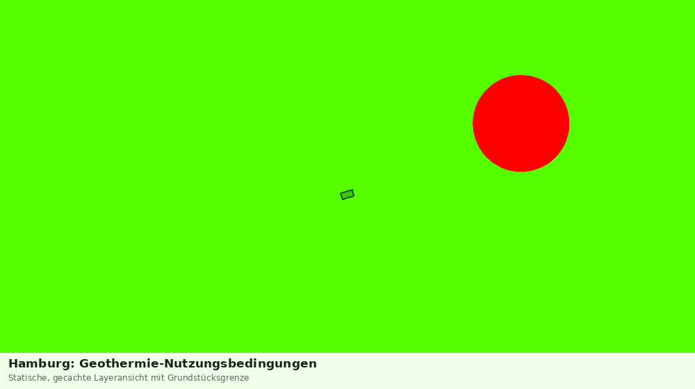 Statische Kartenansicht: Hamburg: Geothermie-Nutzungsbedingungen