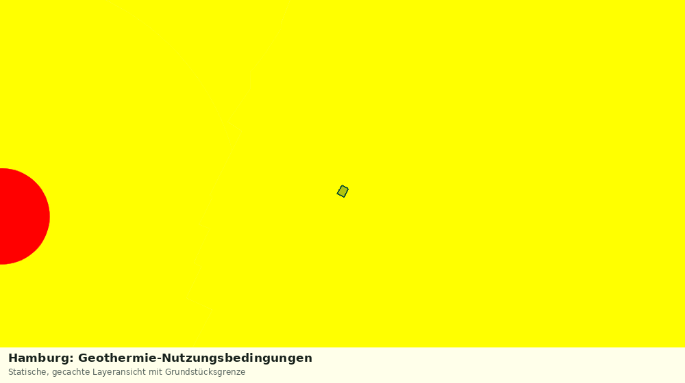Statische Kartenansicht: Hamburg: Geothermie-Nutzungsbedingungen