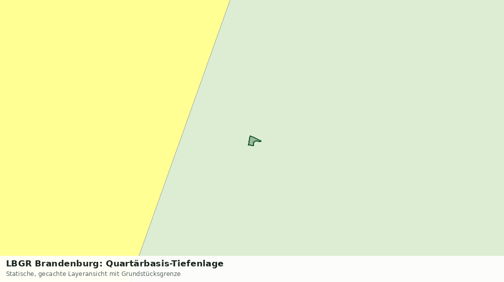 Statische Kartenansicht: LBGR Brandenburg: Quartärbasis-Tiefenlage