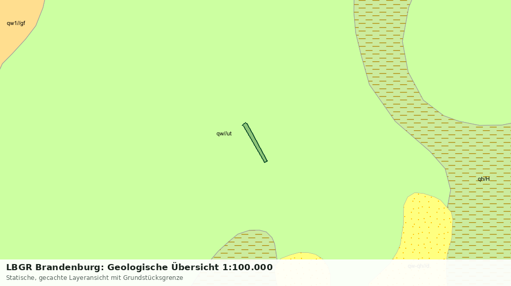 Statische Kartenansicht: LBGR Brandenburg: Geologische Übersicht 1:100.000