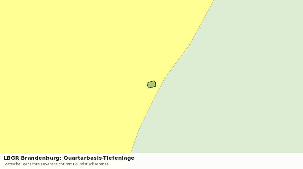 Statische Kartenansicht: LBGR Brandenburg: Quartärbasis-Tiefenlage