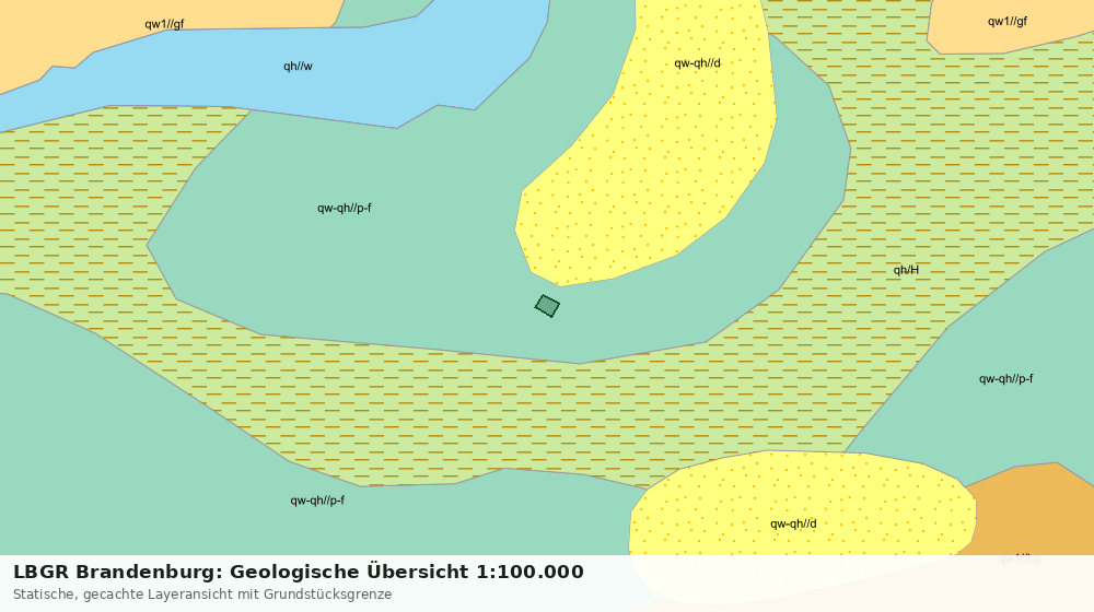 Statische Kartenansicht: LBGR Brandenburg: Geologische Übersicht 1:100.000