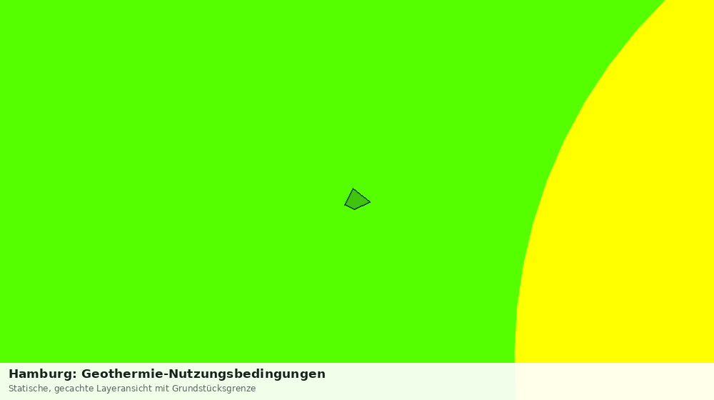Statische Kartenansicht: Hamburg: Geothermie-Nutzungsbedingungen