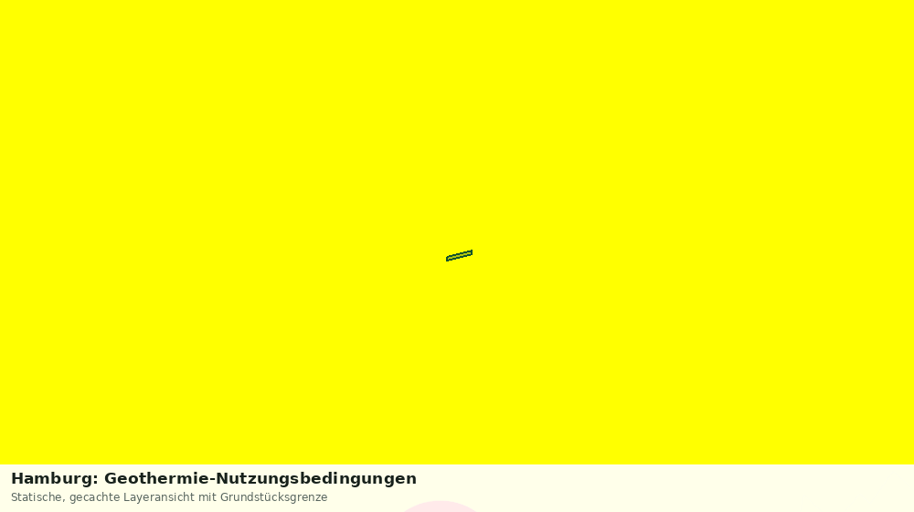 Statische Kartenansicht: Hamburg: Geothermie-Nutzungsbedingungen