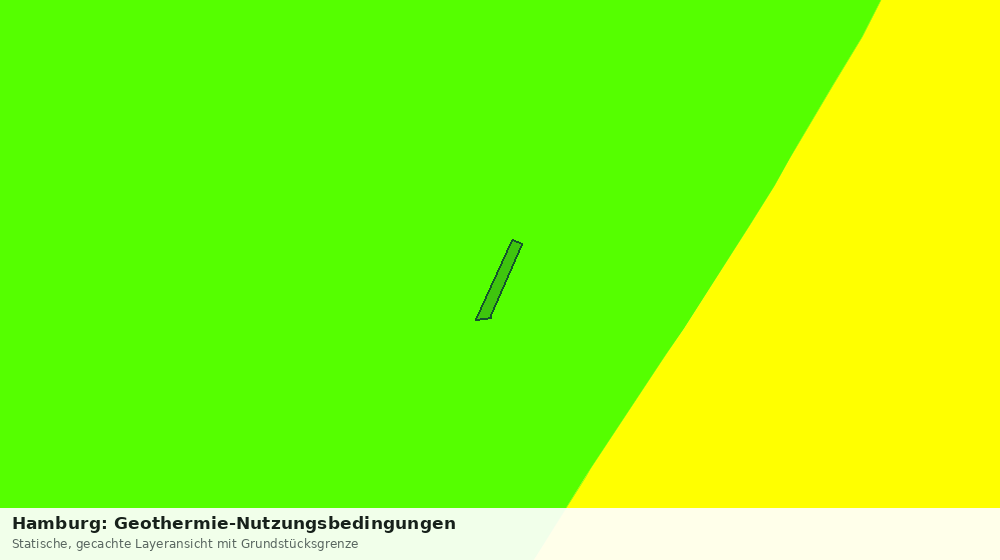 Statische Kartenansicht: Hamburg: Geothermie-Nutzungsbedingungen