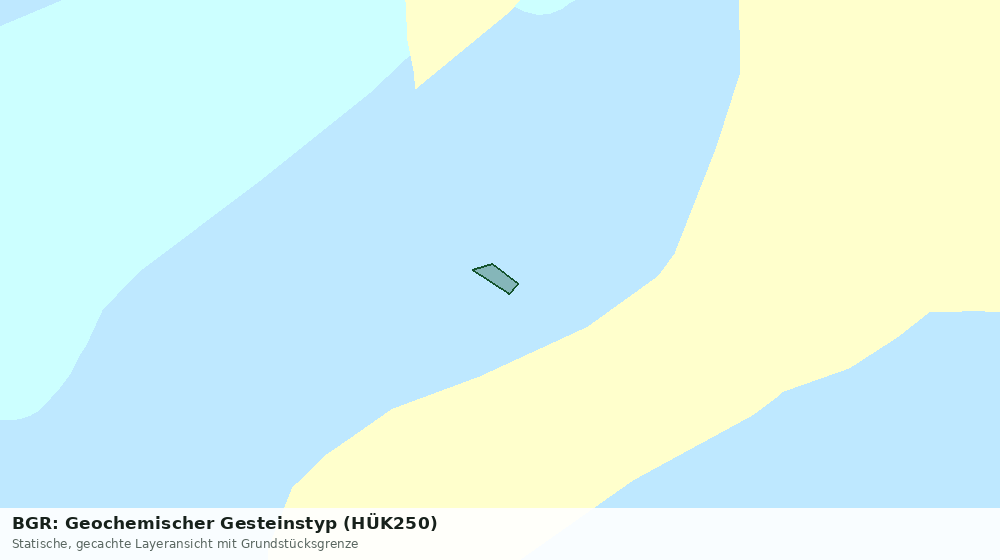 Statische Kartenansicht: BGR: Geochemischer Gesteinstyp (HÜK250)