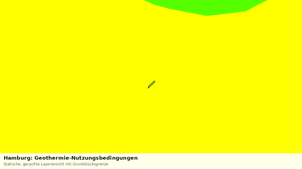 Statische Kartenansicht: Hamburg: Geothermie-Nutzungsbedingungen