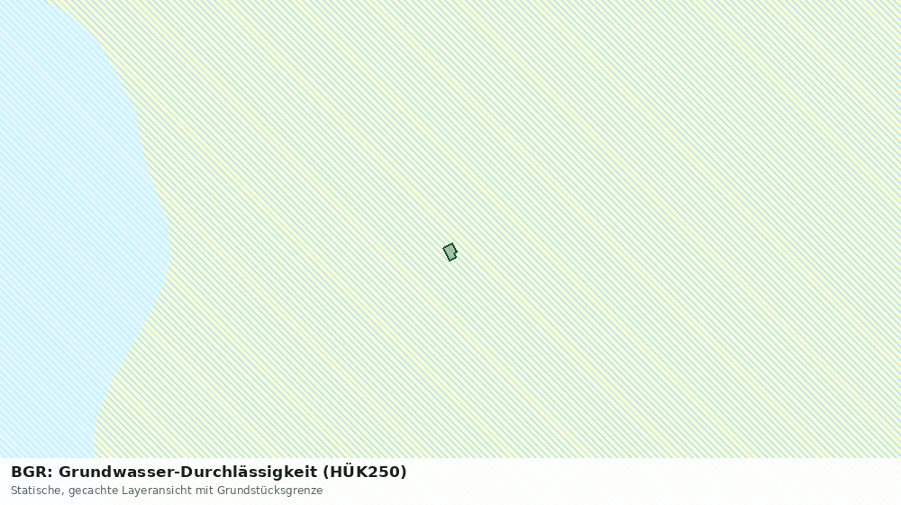 Statische Kartenansicht: BGR: Grundwasser-Durchlässigkeit (HÜK250)