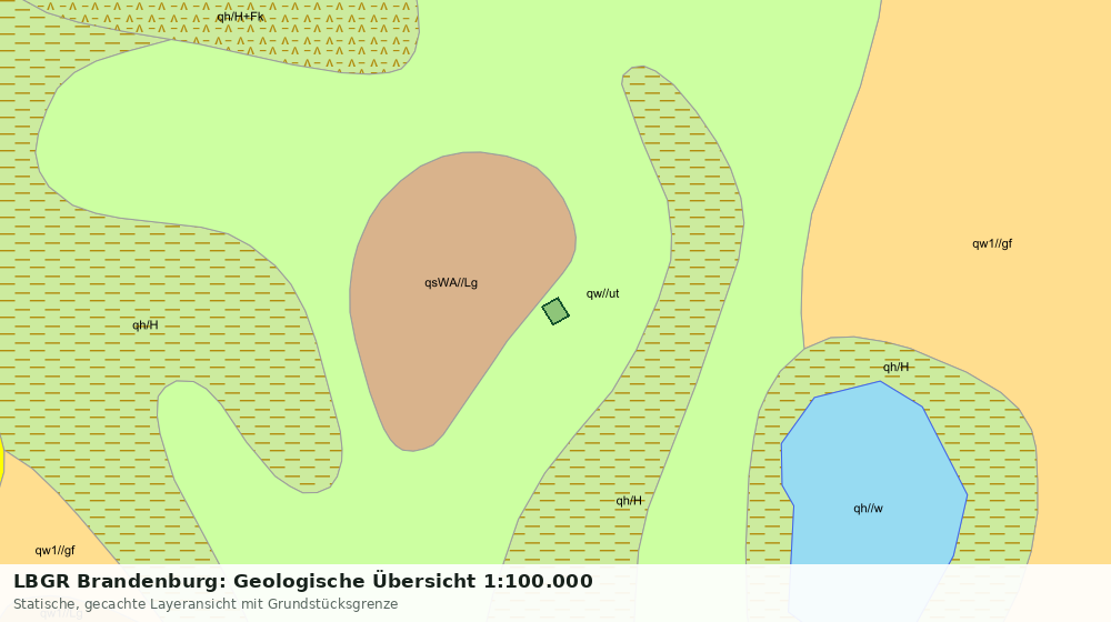 Statische Kartenansicht: LBGR Brandenburg: Geologische Übersicht 1:100.000