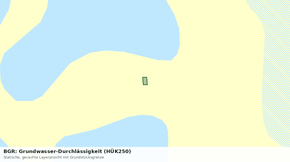 Statische Kartenansicht: BGR: Grundwasser-Durchlässigkeit (HÜK250)