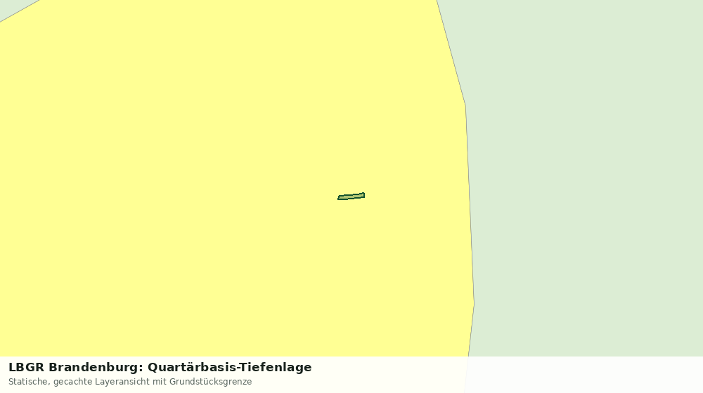 Statische Kartenansicht: LBGR Brandenburg: Quartärbasis-Tiefenlage