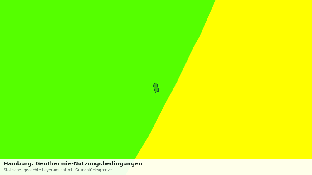 Statische Kartenansicht: Hamburg: Geothermie-Nutzungsbedingungen