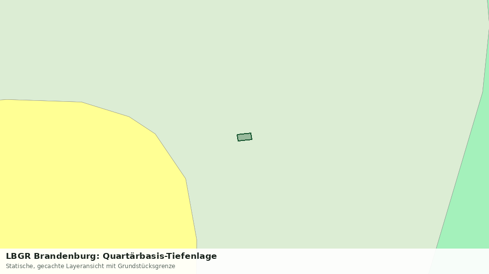 Statische Kartenansicht: LBGR Brandenburg: Quartärbasis-Tiefenlage