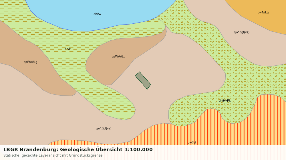 Statische Kartenansicht: LBGR Brandenburg: Geologische Übersicht 1:100.000