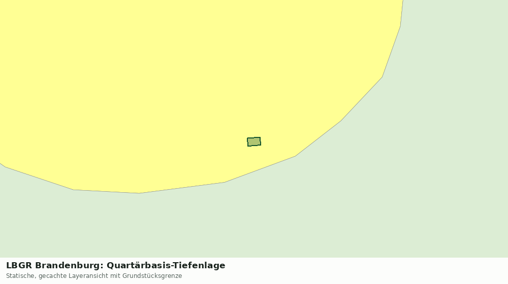 Statische Kartenansicht: LBGR Brandenburg: Quartärbasis-Tiefenlage