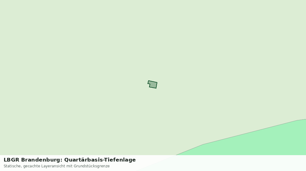 Statische Kartenansicht: LBGR Brandenburg: Quartärbasis-Tiefenlage